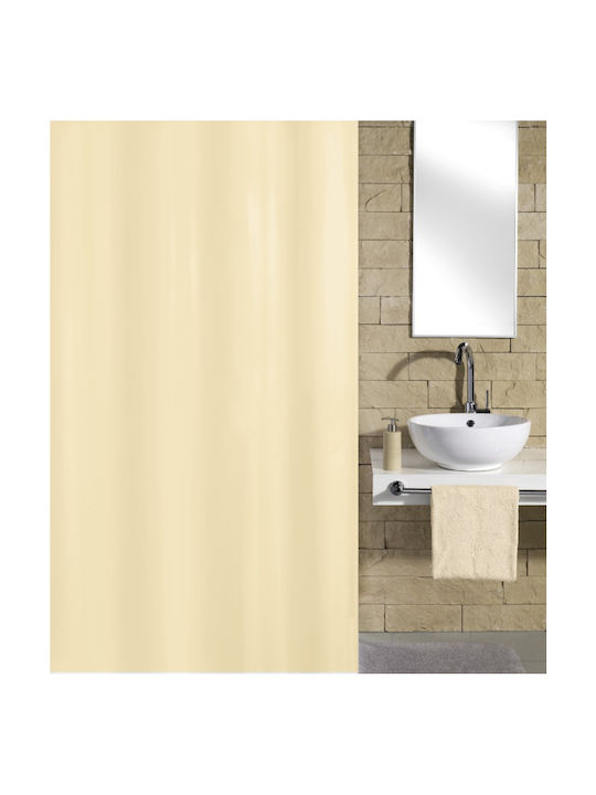 Texi Bath Noya Shower Curtain Fabric 180x220cm Beige