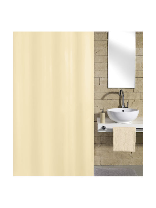 Texi Bath Noya Duschvorhang Stoff 180x220cm Beige