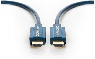 Clicktronic HDMI 2.0 Premium High Speed 4K 60Hz HDR Kabel HDMI-Stecker - HDMI-Stecker 3m Schwarzes