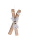 Atmosphera Christmas Wooden Figure Ice Skate Height 50cm