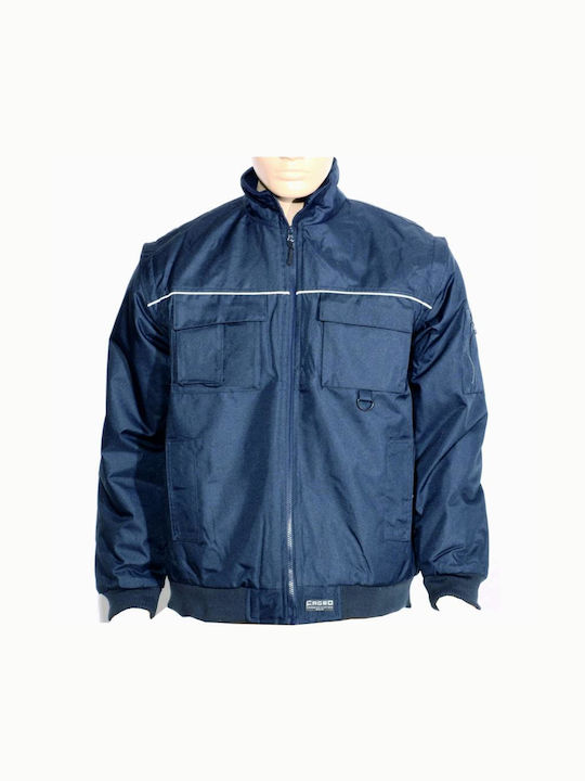 Fageo Work Jacket with Fleece Lining Black