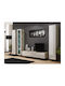 Vigo 180 Висулка Витрина за хол от ПДЧ Sonoma/White Gloss 40x30x180см