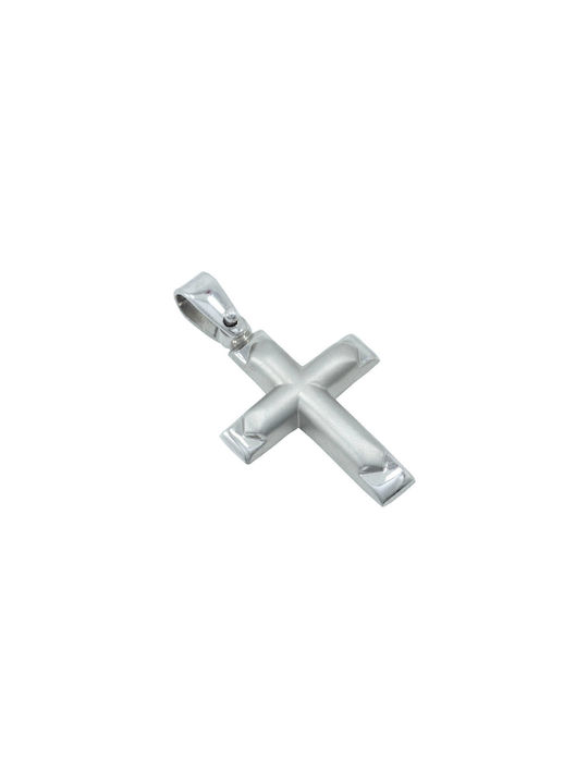 White Gold Cross 14K