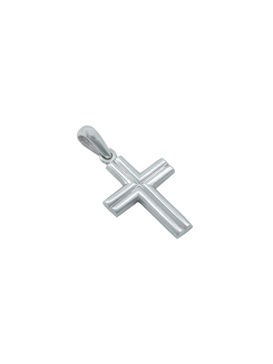 White Gold Cross 14K