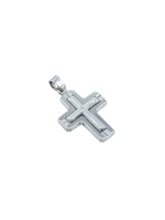 White Gold Cross 14K