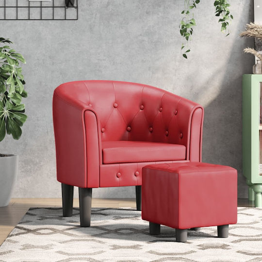 Πολυθρόνα με Υποπόδιο 70x56x68cm Πολυθρόνα με Υποπόδιο 70x56x68cm