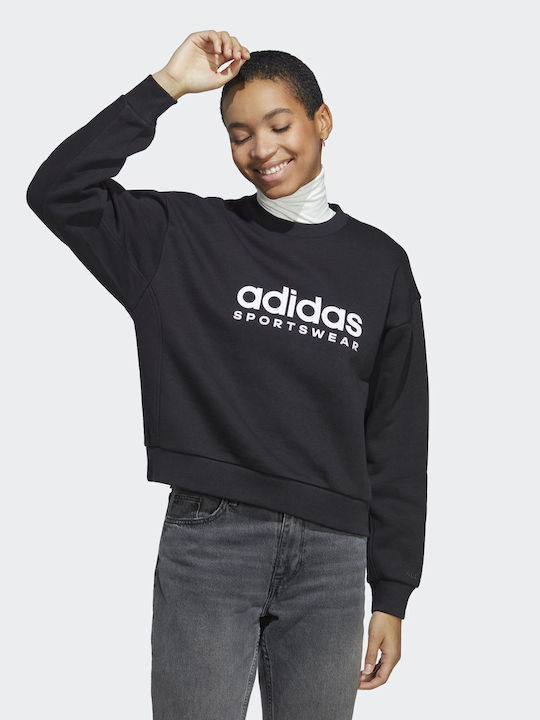 Adidas W All Szn Women's Fleece Sweatshirt Black
