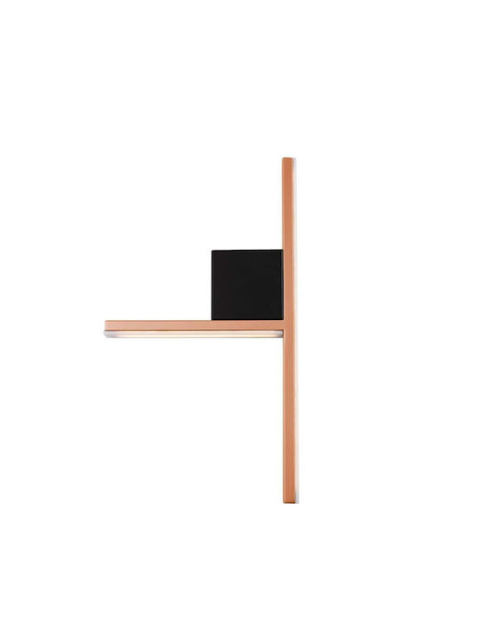 Luma Modern Leuchte Wand mit Integrierter LED und Warmweißes Licht Kupfer 50x28cm