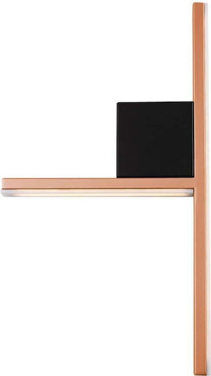 Luma Modern Leuchte Wand mit Integrierter LED und Warmweißes Licht Kupfer 50x28cm