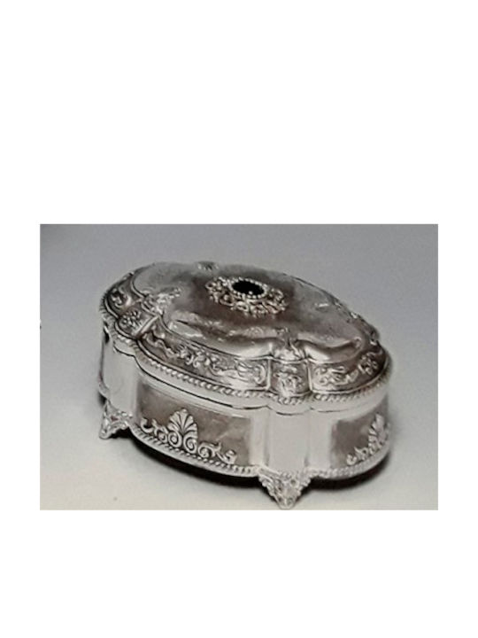 Karvounis Metallic Jewellery Box 20.2x15.5x9.1cm