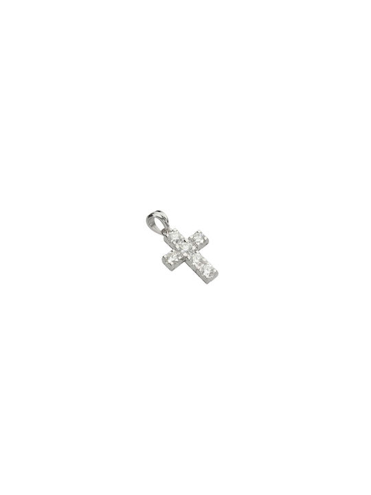 Dimiourgiko Vildiridis White Gold Cross 18K