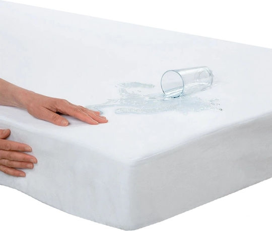 BS Collection Protective Cover Semi-double Waterproof with Skirt White 120x200cm