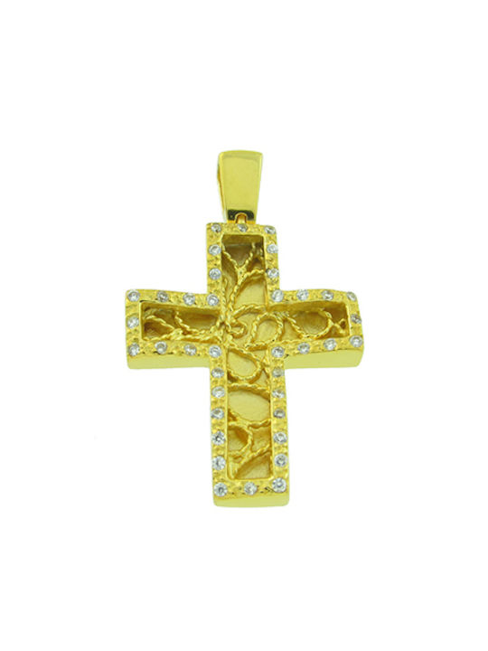 Senzio Belibasakis Damen Gold Kreuz 14K