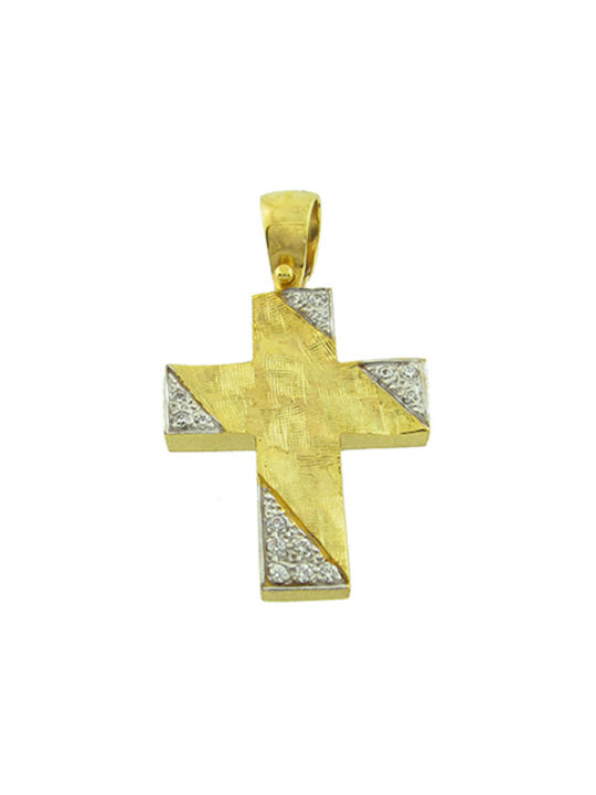 Senzio Belibasakis Damen Gold Kreuz 14K