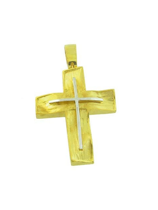 Senzio Belibasakis Men's Gold Cross 14K