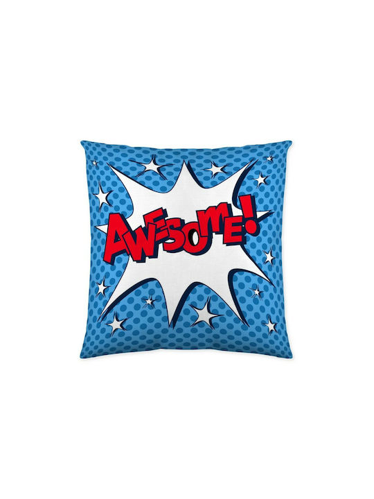 Naturals Kids Square Throw Pillow Cover 50x50cm Blue