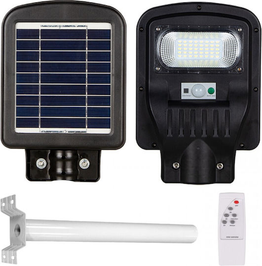 Powertech Wall Mounted Solar Light 50W 350lm Cold White 6500K with Motion Sensor, Photocell and Remote Control IP65 6cmx30.5cmcm