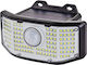 Powertech Στεγανός Ηλιακός Προβολέας LED 2W Ψυχρό Λευκό 6500K με Αισθητήρα Κίνησης IP65