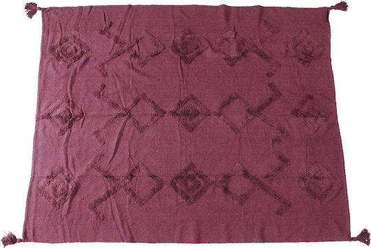 Atmosphera Armchair Throw P130xM170cm Burgundy Atmosphera Armchair Throw P130xM170cm Burgundy