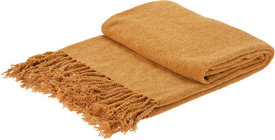 Atmosphera Armchair Throw Dimensions 130x160cm Colour: Ochre Atmosphera Armchair Throw Dimensions 130x160cm Colour: Ochre
