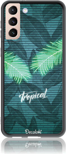 Tropical Bomb Back Cover Tempered Glass / Σιλικόνης Πράσινο (Galaxy S21+ 5G)