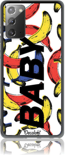 90s Banana Baby Back Cover Tempered Glass / Σιλικόνης Πολύχρωμο (Galaxy Note 20)