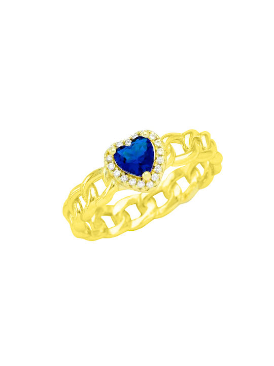 Women's Gold Plated Silver Ring