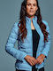 Winter Jacke Puffer Wasserdicht Light Blue