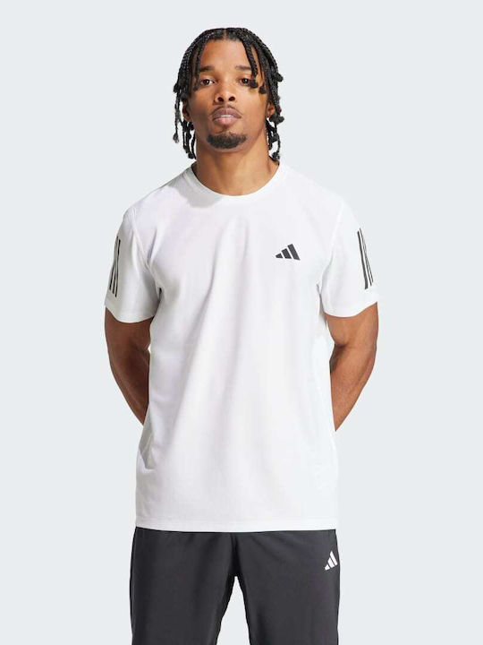 Adidas Own Ανδρικό Αθλητικό T-shirt Κοντομάνικο Λευκό