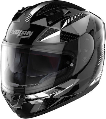 Nolan N60-6 Full Face Helmet with Pinlock and Sun Visor ECE 22.06 1420gr Wiring Metal Black 73