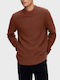 Selected Herren Langarm-Pullover CAFE