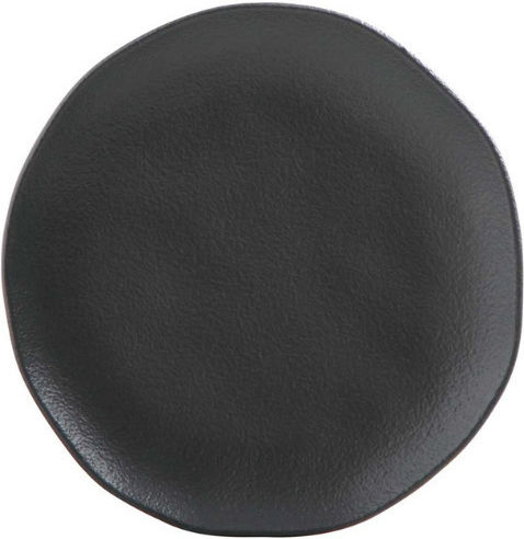 Porto Brasil Organic Matte Teller Suppe Keramik Schwarz mit Durchmesser 21.5cm