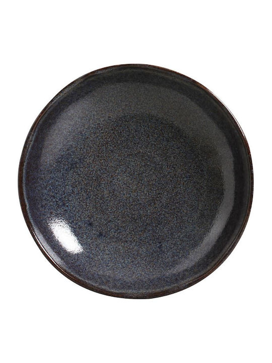 Porto Brasil Organic Titanium Πιάτο Βαθύ Κεραμικό Μπλε με Διάμετρο 21.5cm