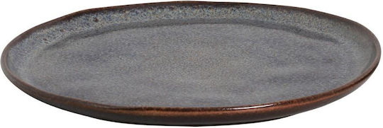 Porto Brasil Organic Titanium Teller Wüste Keramik Blau mit Durchmesser 21.5cm