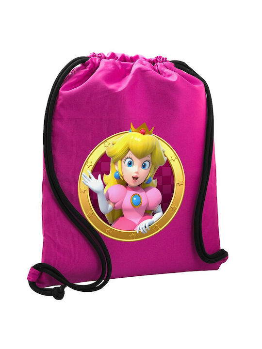 Koupakoupa Princess Peach Toadstool Τσάντα Πλάτης Γυμναστηρίου Ροζ