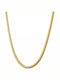 Oxzen Chain Neck Snake Gold-plated Thin Thickness 4mm