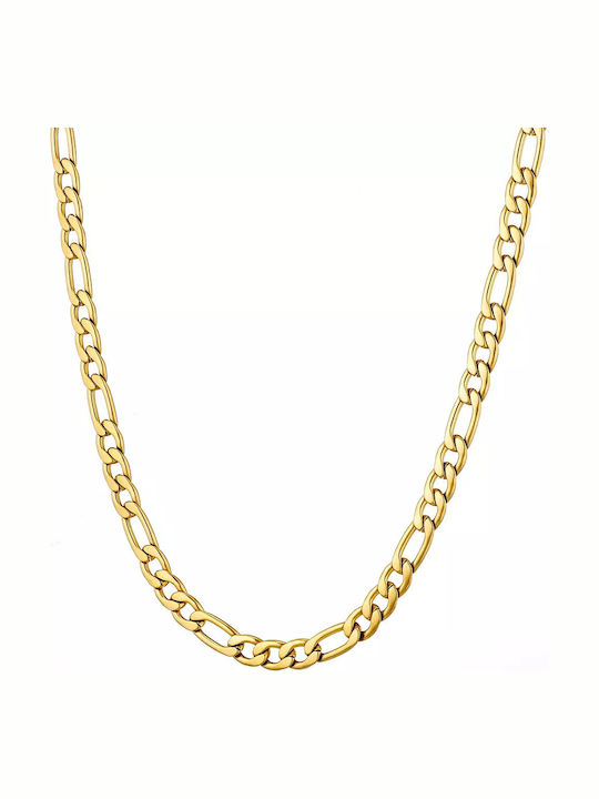 Oxzen Chain Neck made of Stainless Steel Gold-p...