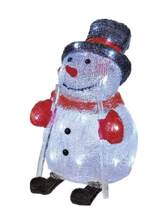 Emos Illuminated Christmas Figure SNowman White Height 28cm