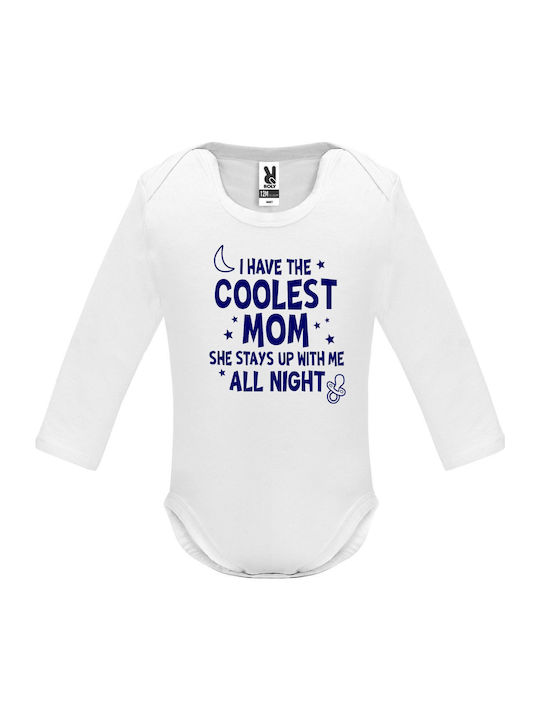 kirikoko Cool Moms Stay Up All Night Κορμάκι White