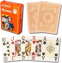 Modiano Playing Cards Plastic for Poker Orange