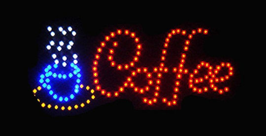Πινακίδα LED με Κίνηση Μονής Όψης 25x48cm