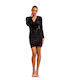 Enzzo Mini Evening Dress Velvet Black