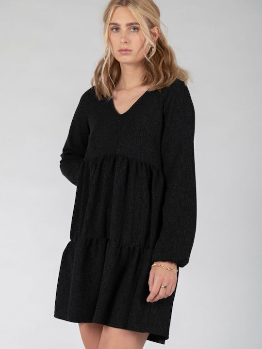 Mini Kleid mit Rüschen Black