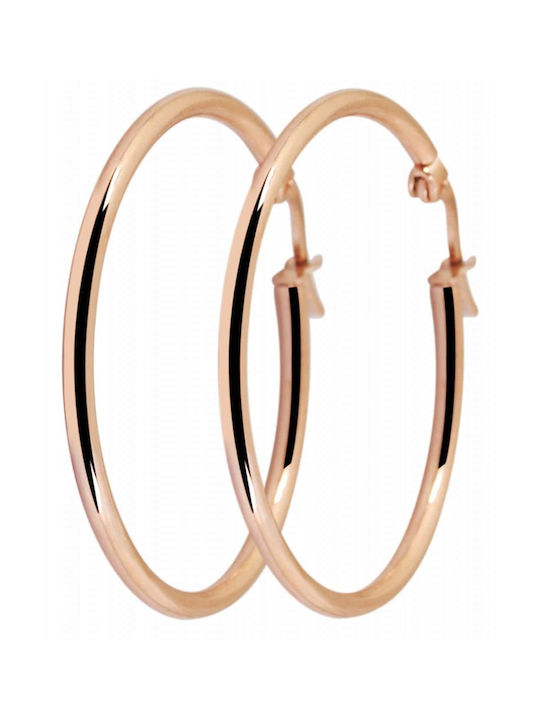 Akzent Earrings Hoops made of Steel Gold Plated