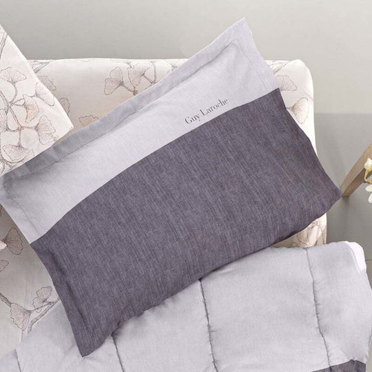Guy Laroche Motto Pillowcase Set Oxford Melanze 50x70cm.
