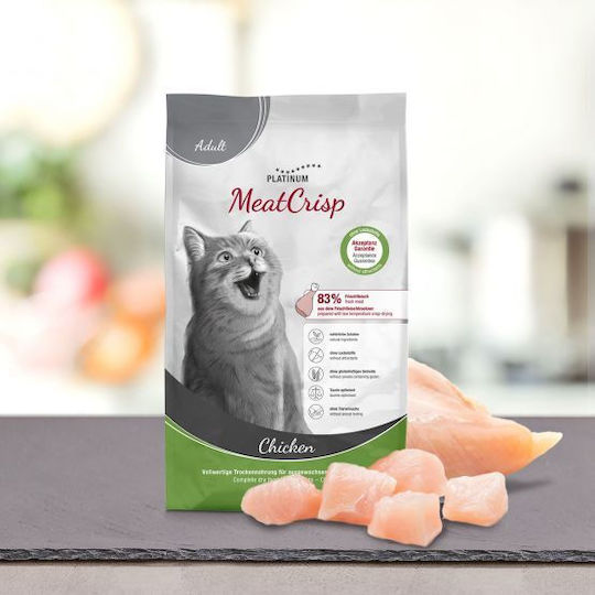 Platinum Pet Food & Care MeatCrisp Adult Ξηρά Τροφή χωρίς Σιτηρά & Γλουτένη για Ενήλικες Στειρωμένες Γάτες με Κοτόπουλο 3kg