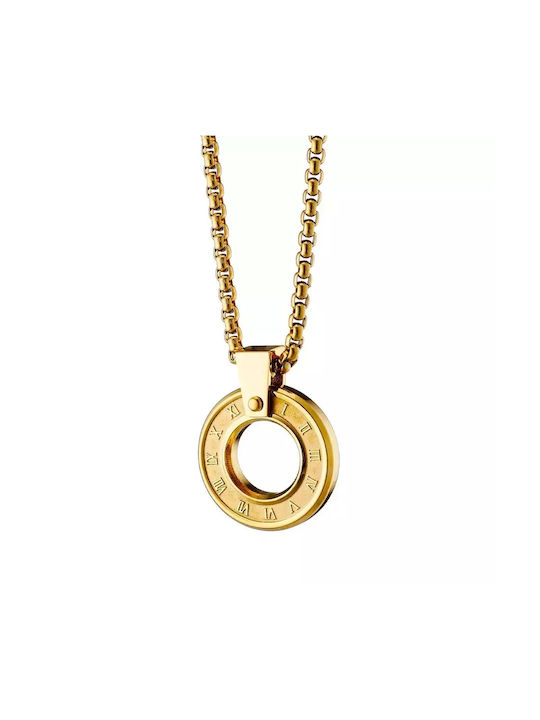 Oxzen Necklace from Gold Plated Steel