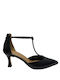 Paolo Bellucci Black Medium Heels with Strap