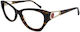Lussile Women's Acetate Cat Eye Brown Tortoise 32331 LN02