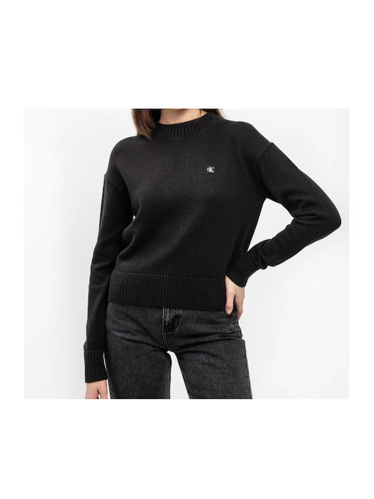 Calvin Klein Women's Blouse Cotton Long Sleeve Black